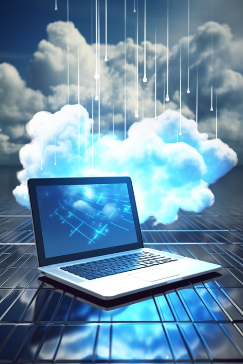 電子商務(wù)云計算云存儲概念科技攝影圖 攝影